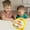 Yellow YE, variant on ABPWLY Ducks Themed Toddler Button Toy Interactive Sensory Stress Relief Hand Eye Coordination Portable Travel Game 1 Pc 3.54x3.54in