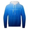 thumbnail image 4 of JAJAHO Mens Hoodies Sweatsuit Gradient Two Piece Outfits Letter Printed Long Sleeve Hooded Sweatshirts Ankle-Tied Sweatpants Joggers Tracksuits Versatile Outfit, 4 of 5