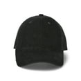 thumbnail image 2 of Time and Tru Women's Corduroy Mesh Back Baseball Hat, Black/Black, 2 of 3
