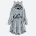 thumbnail image 1 of Qertyioot Femmes Hiver Noël Impression Sweat-Shirt, Manches Longues Casual Col Rond Pull Tops de Mode, 1 of 5