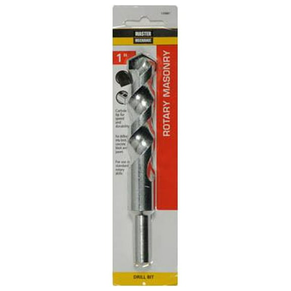Master Mechanic 120881 Masonry Drill Bit, Extra Length, 1 x 6-In. - Quantity 1