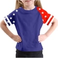 thumbnail image 2 of Hrsba Kids Basic Tee Print Short Sleeve Crew Neck Summer Casual Gentle Feel Light Feel Pullover Style for Unisex, 2 of 5