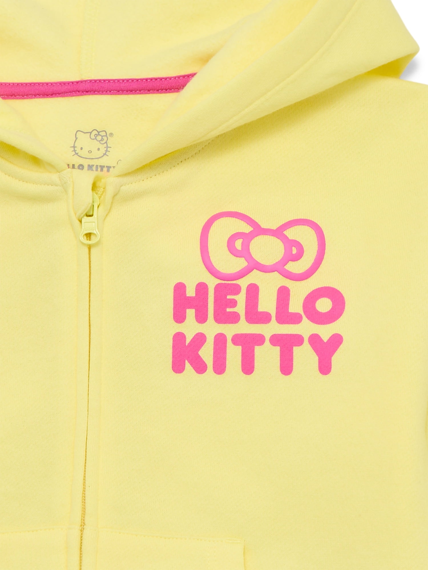 Hello Kitty Toddler Girls' Full Zip Graphic Hoodie, Sizes 12M-5T