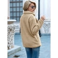 thumbnail image 4 of Women'S Winter Coats Fleece Faux Fur Shearling Oversized Trendy Jackets Warm Outerwear Clothing Khaki S, 4 of 9