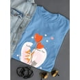 thumbnail image 3 of Corgi And Gray Kitten T-Shirt Women -Image by Shutterstock, Female 4X-Large, 3 of 4