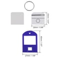 thumbnail image 3 of Uxcell 40x27mm Plastic Key Tags with Split Keyring Dark Blue 10 Count, 3 of 4