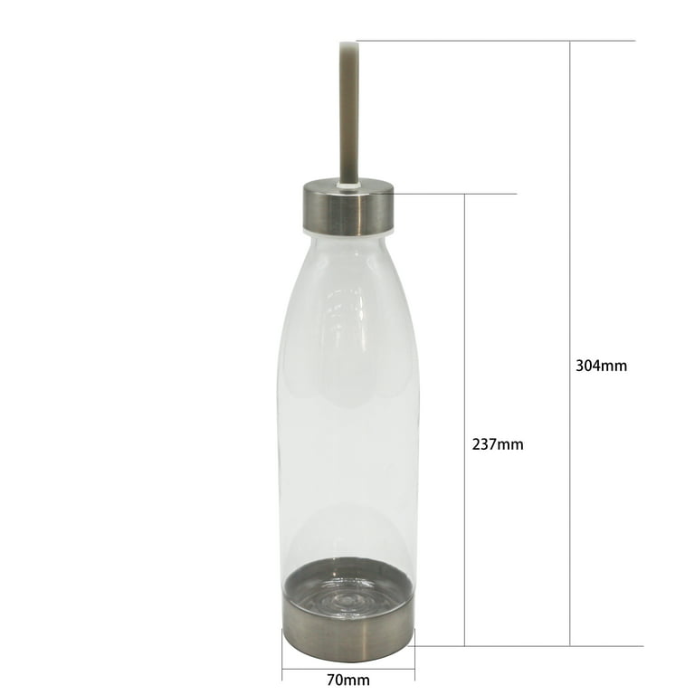 Mainstays 22 Ounce (22 Fluid Ounces) Clear Water Bottle Stainless