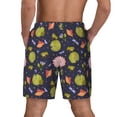 thumbnail image 2 of Lsque Mens Swim Trunks Frog And Flowers Pattern - Bathing Suit Compression Liner - Beach Swim Shorts Swimwear - (S-3XL) - Stretch Quick Dry -Medium, 2 of 9