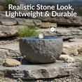 thumbnail image 3 of Sunnydaze Fontaine à Bulles en Polystone pour Intérieur/extérieur avec Bol Rond - Gris, 3 of 10