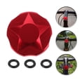 thumbnail image 3 of KAKOWELY Front Fork Cap Aluminum Alloy Cycling Mountain Bike Air Gas Fork Value Cover Front Fork Cap Protector Replacement Part Accessory With Sealing Rings, 3 of 4