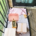 thumbnail image 4 of Caja de arena para conejos, inodoro, jaula cuadrada de plástico, orinal, entrenador, arena, cama, bandeja para mascotas, 4 of 8