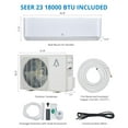 thumbnail image 3 of 18000 BTU Smart Mini Split AC/Heating System, 23 SEER, Wall Mount with Remote, 3 of 7