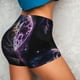 thumbnail image 4 of Fotbe Purple Moon Cat Shorts Sin Costuras – Shorts Deportivos de Cintura Alta para Mujer, Elásticos para Gimnasio, Yoga, Running o Ciclismo-Small, 4 of 8