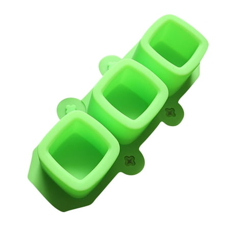 

Egmy 3 Even Square Glass Cocktail Silicone Ice Cubes Tasteless Succulent Flower Pot Plaster Mold Green One Size