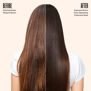 oVertone Color Depositing Semi-Permanent Hair Dye Conditioner - 8 oz For All Hair Types & Color-Treated Hair, Moisturizing Shea Butter & Coconut Oil, Vegan, Cruelty-Free Espresso Brown