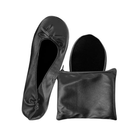 Women's Ballet Flat Shoes Foldable Portable Travel Roll Up Slippe