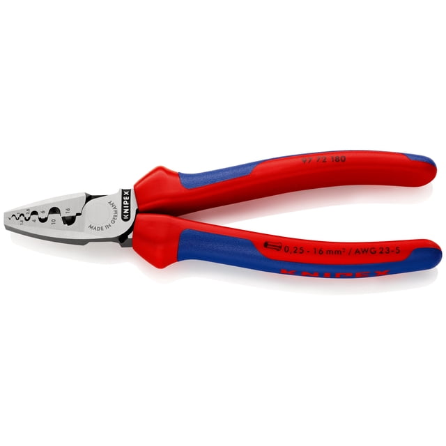KNIPEX 97 72 180 Pinza para ponchar punteras Con fundas en dos componentes 180 mm