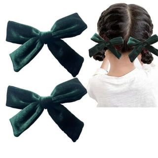 NOGIS Hair Ties Hair Bows, Bow Clip Velvet Satin Ribbon Bows Craft Bows  Large Hair Bow Clips for women and Girls, Hair Bows with French Hair Clips