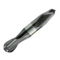 thumbnail image 1 of 3/16" Diameter 2 Flute Double End Ball Stub 30° Carbide End Mill ALTiN Coated, 3/8"Length of Cut, 3/16" Shank, 2" OAL, 1 of 1