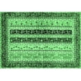 thumbnail image 1 of Ahgly Company Indoor Rectangle Abstract Emerald Green Modern Area Rugs, 7' x 10', 1 of 4