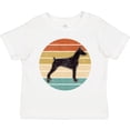 thumbnail image 3 of Inktastic Doberman Dog Retro Sunset Boys or Girls Toddler T-Shirt, 3 of 5