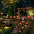 thumbnail image 5 of Outdoor Solar Garden Stake Lights, IP65 Waterproof Simulation Chrysanthemum Flowers Stake Light, Solar Garden Lights Landscape Light for Patio, Yard, Walkway Lighting Decor, 5 of 6