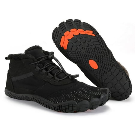 

Women Men Male Snow Boots Anti-Slip for Trekking Climbing Working (Black 42)