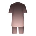 thumbnail image 4 of Travel Sets for Women New Womens Plus Size Lounge Set 2 Piece Outfits Short Sleeve Tops Matching Shorts Summer Comfy Oversized Clothes Watermelon Red 4XL, 4 of 5