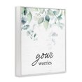 thumbnail image 2 of Stupell Industries Rustic Lodge Your Worries Eucalyptus White Framed Giclee Art, 11 x 14, by Lettered and Lined, 2 of 8