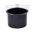 thumbnail image 2 of 2 Pcs Insert de Porte-Gobelet de Rechange en Plastique Noir pour Poignées de Fauteuil Inclinable, 2 of 2