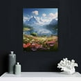 thumbnail image 4 of GOSMITH Mountain Canvas Wall Art for Living Room Nature Landscape Picture Sunflower Wall Decor for Bedroom Home Decoration Sunrise Grand Teton National Park Painting Framed Artwork, 4 of 4