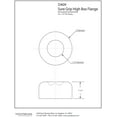 thumbnail image 4 of Westbrass 1-1/2" OD Opening x 3" OD Exterior Diameter High Box Patten Flange, Oil Rubbed Bronze, 4 of 4