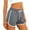 EJ62_Gray, variant on IYYVV Womens Athletic Shorts Baggy Running Color Block Dolphin Shorts with Pockets and Drawstring Gray M