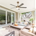 thumbnail image 4 of 48" Modern Gold Smart Ceiling Fan with Dimmable LED  Light and Remote, 4 of 8
