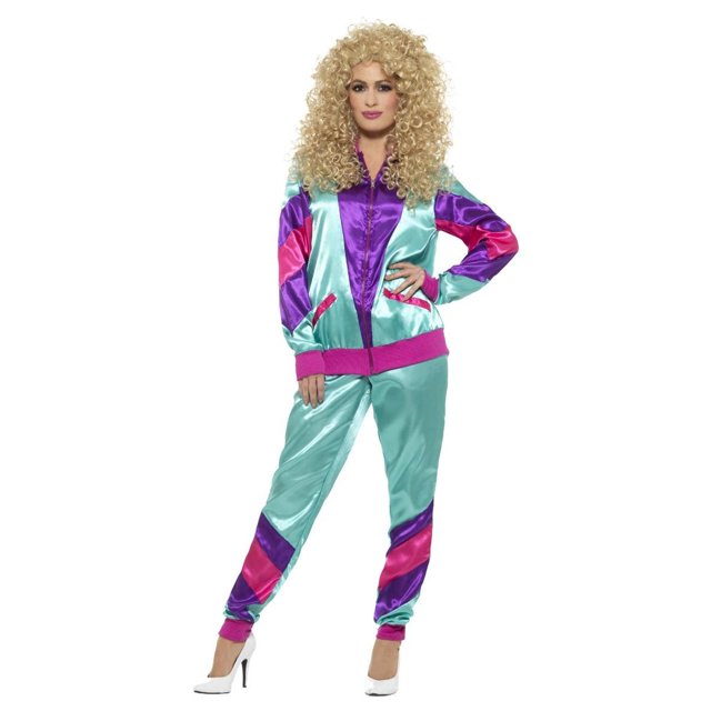 Smiffys Womens Height Of Fashion 80s Shell Suit Costume Set