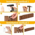 thumbnail image 6 of Qunbio 27 in Wood Wall Mounted Coat Rack, 10 Hooks Piano Coat Rack, Flip Down Wall Hook Rack for Entryway, Living Room, Bedroom, Bathroom, Kitchen, 6 of 12