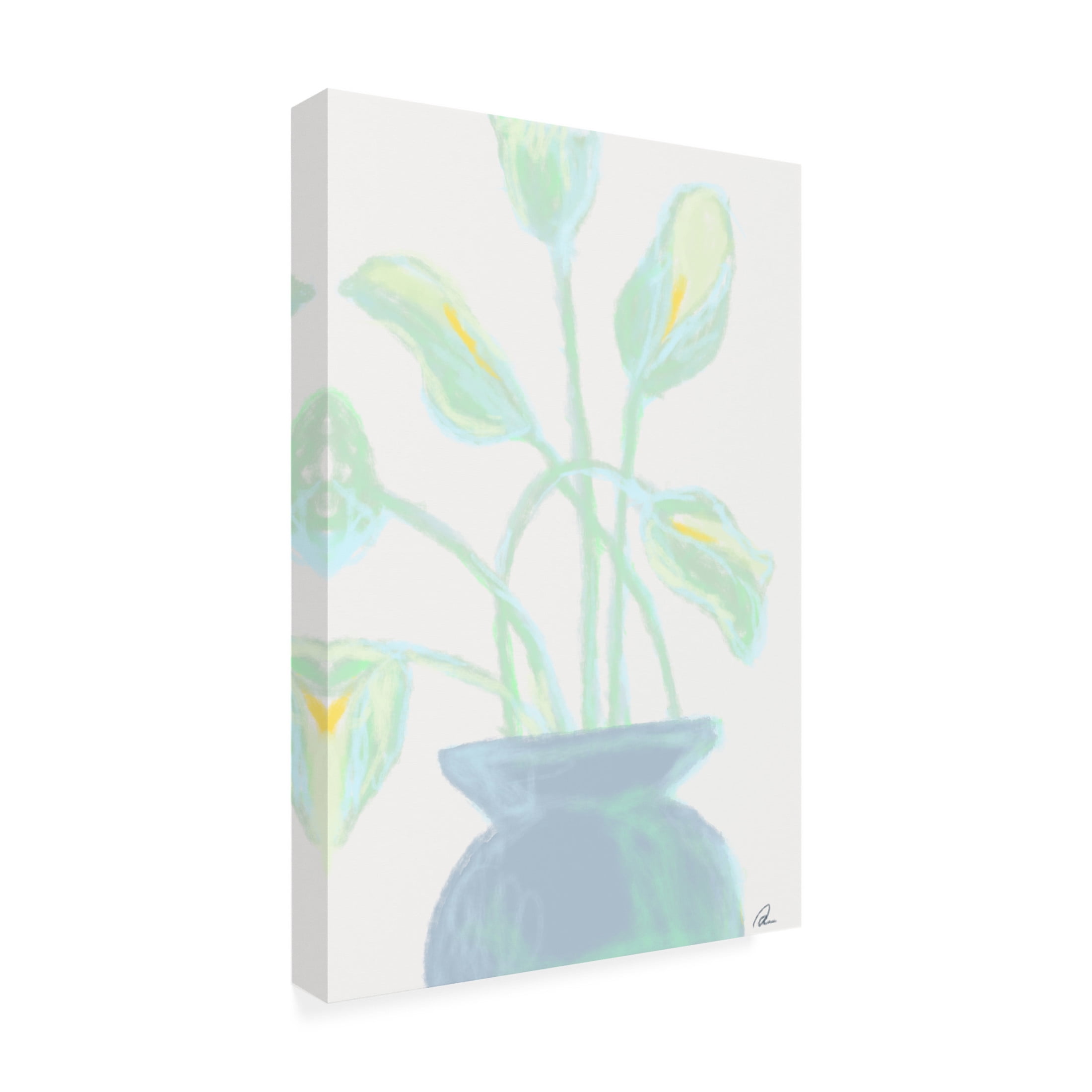 Trademark Fine Art Pictufy Studio Flowers Mint Canvas Wall Art