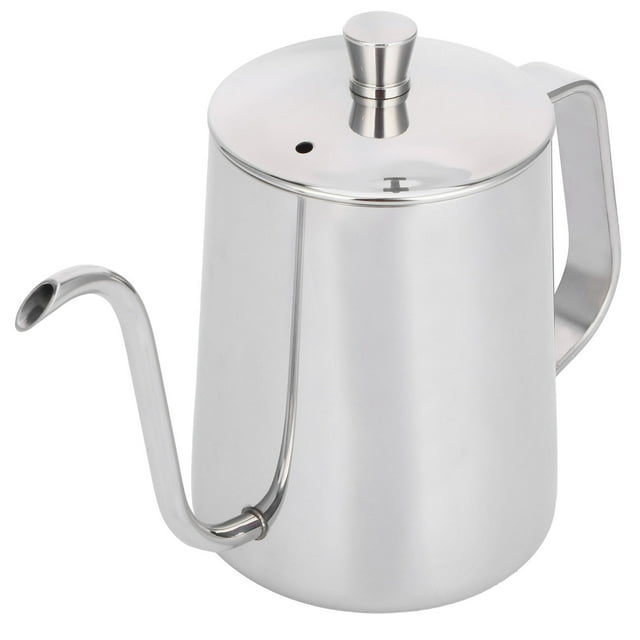 Hervidor De Cuello De Cisne Hervidor De Agua Para Verter Sobre El Café Con Tapa Hervidor De Goteo De Café De 600ml Para Preparar Café Té Camping Hogar Y Cocina ANGGREK Vinos y Licores