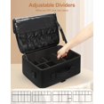 thumbnail image 3 of Cosmetic Case Relavel - Bolsa de maquillaje grande (40 x 28 x 16 cm), color negro, 3 of 8
