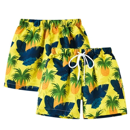 

MXIEZI Baby Boys Girls Print Shorts Pants Kids Summer Beach Pants 2-8 Years Toddler Short Baby New Fashion Soft Comfy Thin Shorts Pants