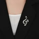thumbnail image 5 of Qarigey Women Music Note Brooch Pin Rhinestone Alloy Jewelry Overcoat Decor Suit Decorations Breastpin for Dating Party Jewelries 10piezas, 5 of 6