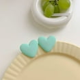 thumbnail image 3 of Trend Heart Pendientes Decoraciones Cuelgan Love Heart Joyas Regalos Set Accesorios Verde Jinwen Pendientes de corazón, 3 of 7