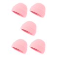 thumbnail image 1 of Qarigey Sombreros de mujer Sombreros de color sólido Accesorio de ropa Sombrero de moda Cómodo Sombrero de punto flexible para al aire Rosa claro 5piezas, 1 of 6