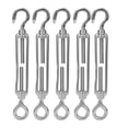 thumbnail image 2 of 5 tensores de cable de acero inoxidable 304 con gancho y ojo para interior y exterior (M6), 2 of 13