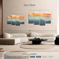 thumbnail image 4 of Elephant Stock Haleakala Foggy Morning Wall Art - Horizontal Multi Panel Canvas - Living Room Wall Decor - Nature Multi Panel - Orange And Blue Decor - 68" x 42", 4 of 8