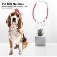thumbnail image 4 of 30 + 7cmrose Redpet Collar Collar para mascotas con campana ajustable Moda Lindo Perros Gatos Collar Pu Aleación Azul Rojo Rosa Negro Suministros para mascotas, 4 of 5