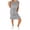 Gray, variant on Staron Spring Summer Dresses for Women Casual Hooded Collar Short Sleeve Stretch Shirt Dress Fashion Loose Comfy Travel Vacation, White S