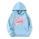 thumbnail image 4 of 67 Niños con capucha Niñas 6 7 Meme Sudadera cómoda manga larga Suéteres divertidos 6 7 Número impreso Novedad manga larga con capucha Suéter de moda cómodo once once hoodie (Azul celeste,4-5 años), 4 of 4