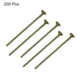 thumbnail image 3 of Uxcell 200Pcs Flat Head Pins for Jewelry Making 35mm Brass Flat Head Pins Jewelry Head Pins 20 Gauge Bronze, 3 of 5