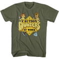 thumbnail image 1 of Fraggle Rock T-Shirt Adulte Vert Militaire Caution Doozers, 1 of 2